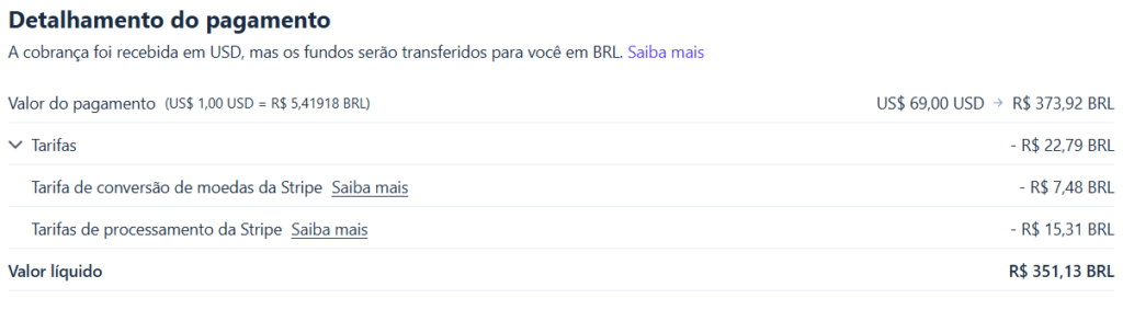 transação de pagamento real da stripe com checkout shopify